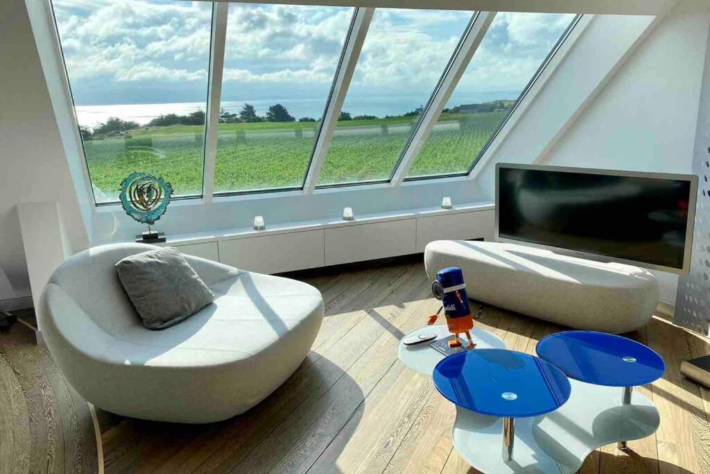 Appartement D'Exception Avec Vue Mer Gicquel Ngoại thất bức ảnh